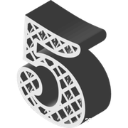 晶格多孔数 "5"