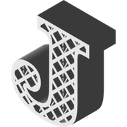 晶格多孔字母"Jj"