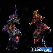 3D打印模型eva新世纪福音战士初号机一号二号