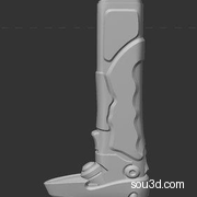 源氏-邪鬼刀 伸缩剑刀3D打印模型图纸