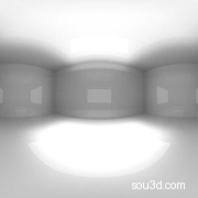 白色闪亮工作室HDR模型