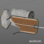 科幻太空基地探测车科幻舱实验室楼梯起重机电站油罐模型KB3D_MTM_PropRubble_A_grp