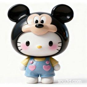 【米老鼠Hello Kitty&凯蒂猫】凯蒂猫 猫 手办 摆件 吉祥物 模型