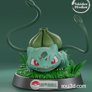 宝可梦 妙蛙种子 001 Bulbasaur 3D打印 STL模型