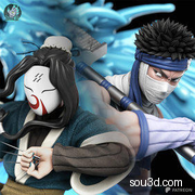 再不斩Zabuza VS 白Haku《火影忍者》