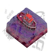 C4D卡通海洋小船低面模立体切块地形模型