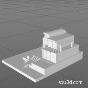 现代楼房别墅房屋建筑高楼三维3D打印模型01