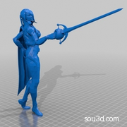 LOL 英雄联盟 无双剑姬 3D打印模型手办