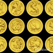 十二生肖动物-马 F款3D打印 STL模型