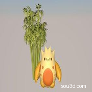竹子小怪兽IP