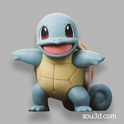 杰尼龟宝可梦3D模型