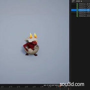 鸡蛋怪_3ds Max动作源文件7个