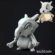 精灵宝可梦手办3D打印模型Cubone