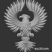 酷鹰 鸟类 动物 3D打印模型