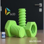 3D打印螺丝和螺母