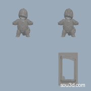 10766_Ornamental Squirtle-精灵宝可梦 口袋妖怪 花纹 耿鬼 皮卡丘 小火龙