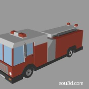 低面卡通建筑医院汽车飞机道路桥梁楼房警车模型