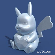 皮卡丘神奇宝贝卡通人物角色动物3d模型