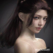 马尾邻家女孩清纯美女女性角色3d模型