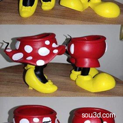 米奇杯子Mickey and Minnie Mouse Planter Pot
