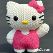HelloKitty针织凯蒂猫-卡通可爱动漫手办玩具摆件