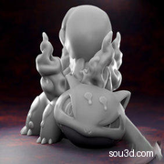 妙蛙种子3D打印 宝可梦3D打印高精度手办模型Skullivysaur