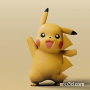 皮卡丘3D模型