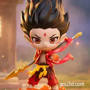 哪吒Q版哪吒2魔童闹海-手办摆件