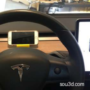 特斯拉模型3 通风夹式手机支架