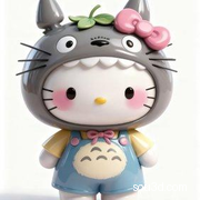 【龙猫Hello Kitty&凯蒂猫】凯蒂猫 猫 手办 摆件 吉祥物 模型