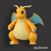 3D快龙模型_小火龙
