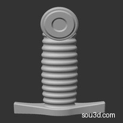 匕首 伸缩剑刀3D打印模型图纸