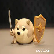 刀盾狗4+手办