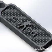 反恐精英：GO标志钥匙扣