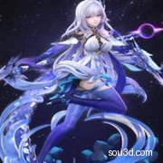 原神 丝柯克 二次元人物模型