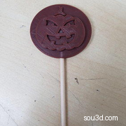 南瓜灯巧克力棒棒糖模具