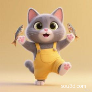 猫拿鱼