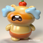 【平头哥&水豚噜噜】哭唧唧的水豚噜噜 3D打印 摆件 模型 手办