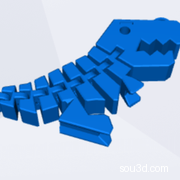 可动恐龙钥匙扣
