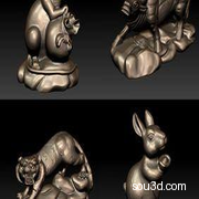 3D打印模型十二生肖全套