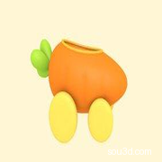 胡萝卜卡通小车模型