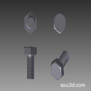 m8x1细牙全螺纹六角头螺栓（DIN 961标准）