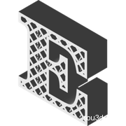 晶格多孔字母"Ee"