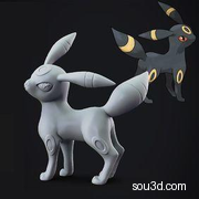 精灵宝可梦手办3D打印模型Umbreon