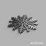 雪花 圣诞节装饰品 (14)