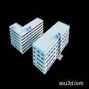 工厂办公区 工业园区 建筑