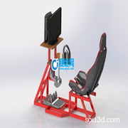 赛车模拟器设计模型 3D模型（SolidWorks设计，提供step(stp)/iges(igs)/Sldprt/Sldasm/stl文件）
