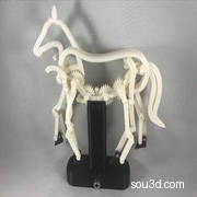 可动的马型机构模型3D打印图纸 STL格式