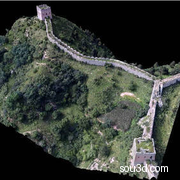 中国长城烽火台城墙世界著名建筑景点三维模型素材