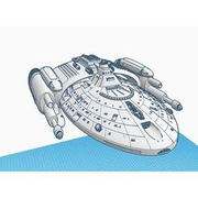 星际迷航旅行者无畏级炮舰宇宙飞船